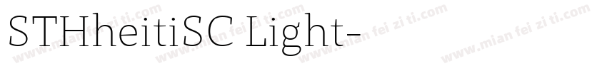 STHheitiSC Light字体转换